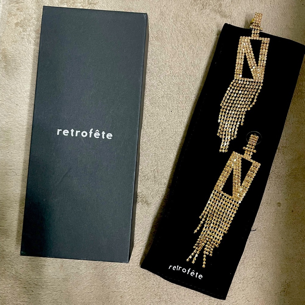 Retrofete Alphabet Earrings - Letter “N”